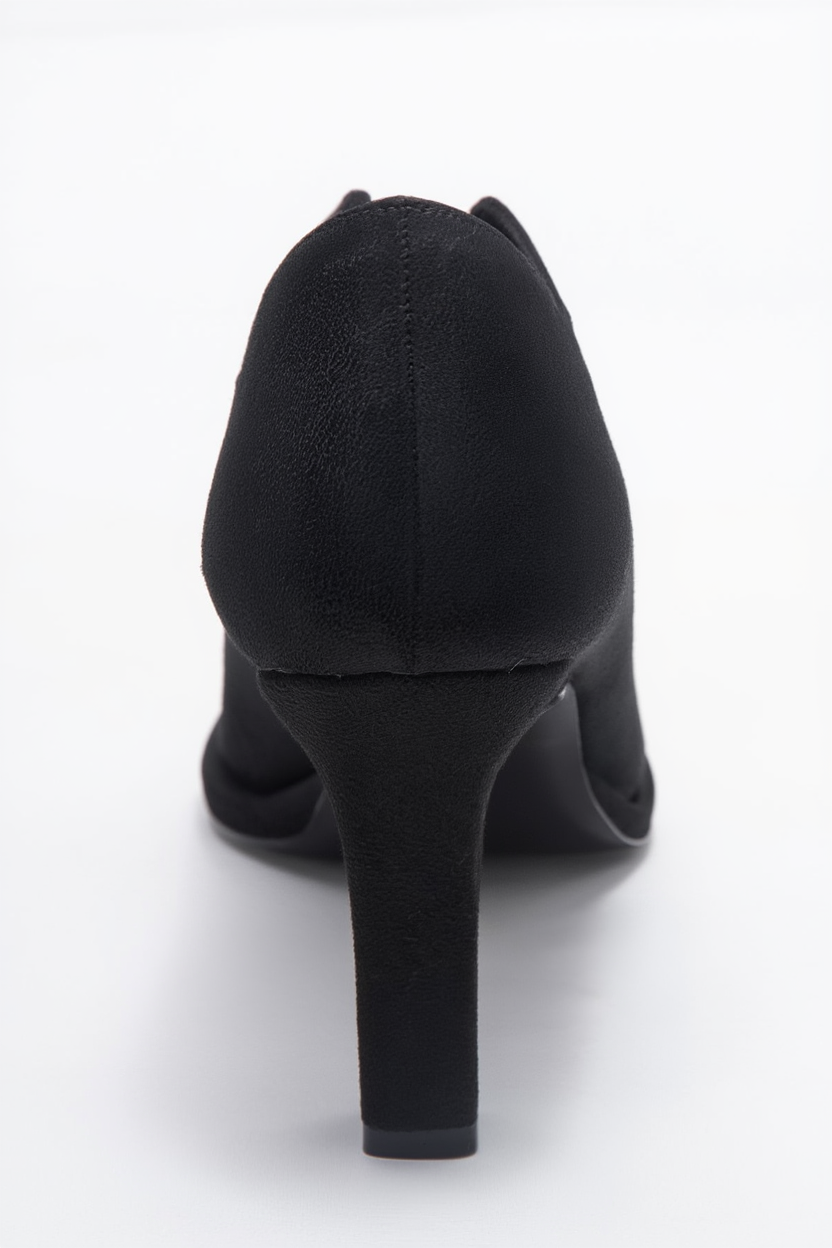 Niva - Zapatos de Tacón de Aguja de Ante Negro (Mujer)