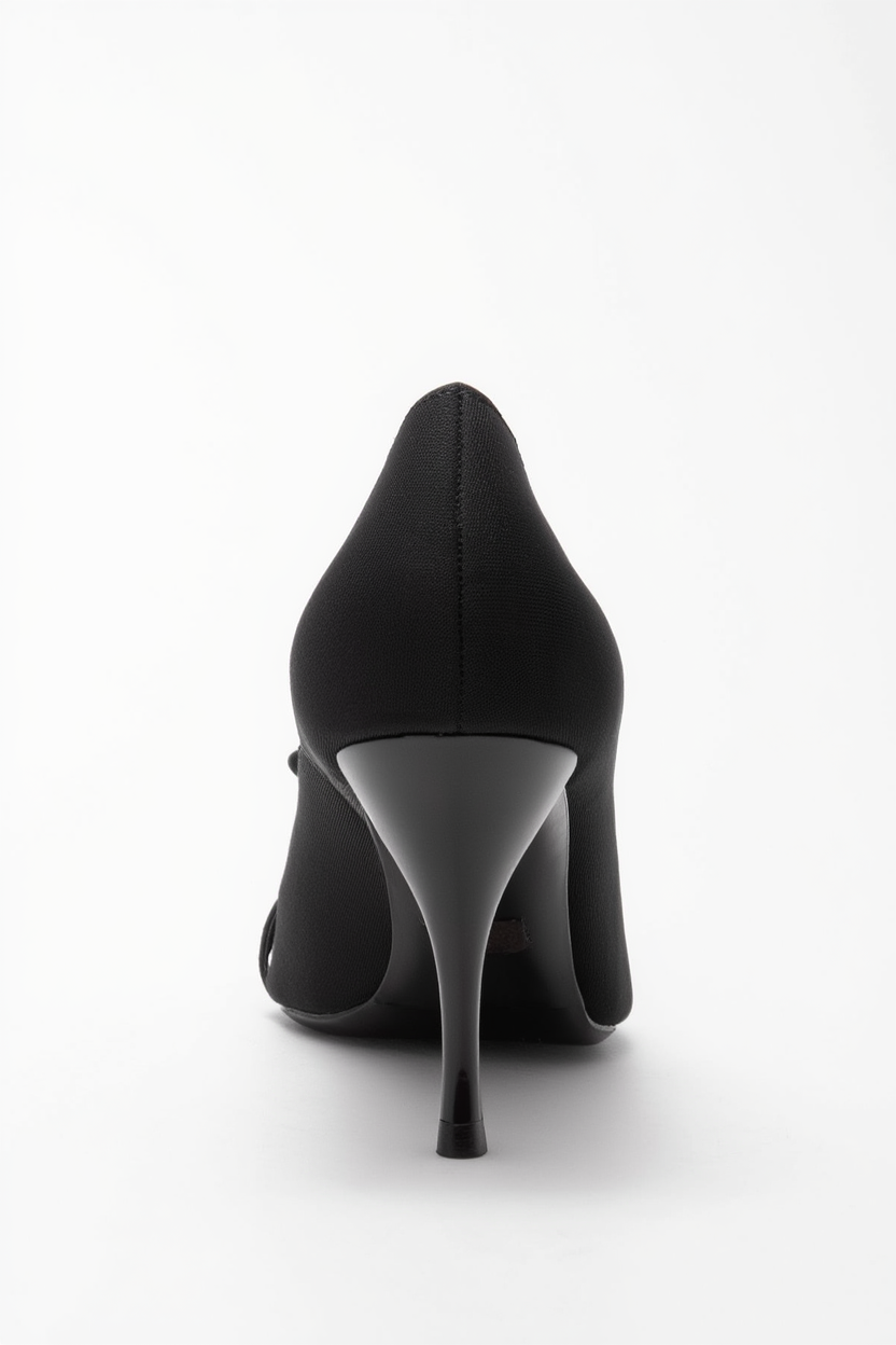 Annie - Zapato de tacón con lazo negro (mujer)