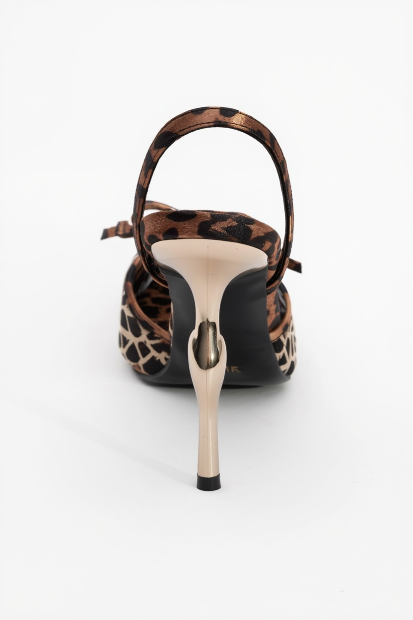 Peony - Zapatos de tacón de malla con lazo y punta (mujer)