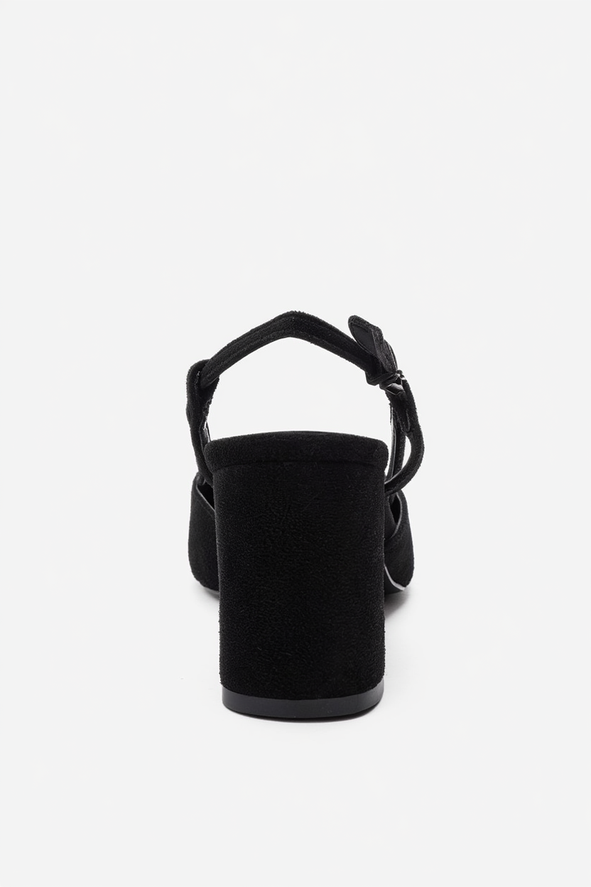 DESIA - Black Block Heel Shoe (Women)