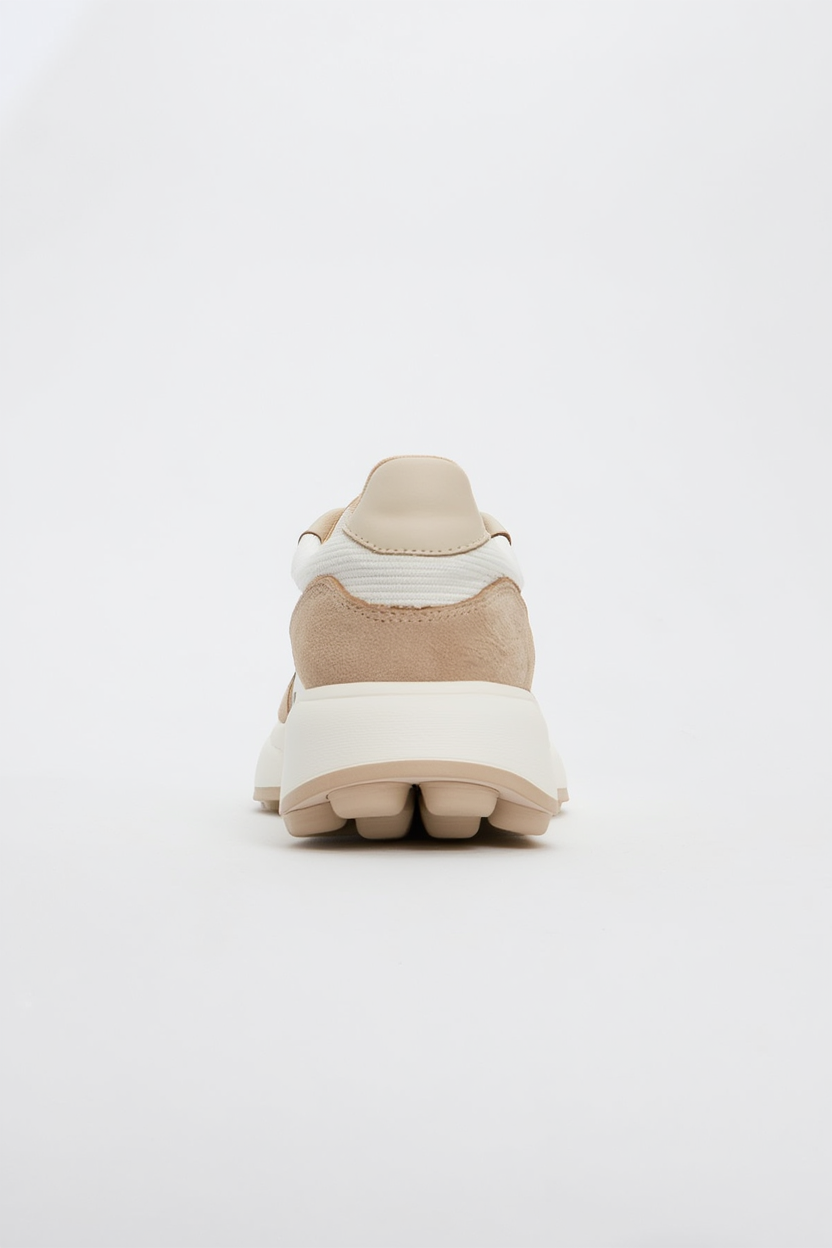 Nolton - Zapatillas Beige Blancas (Mujer)