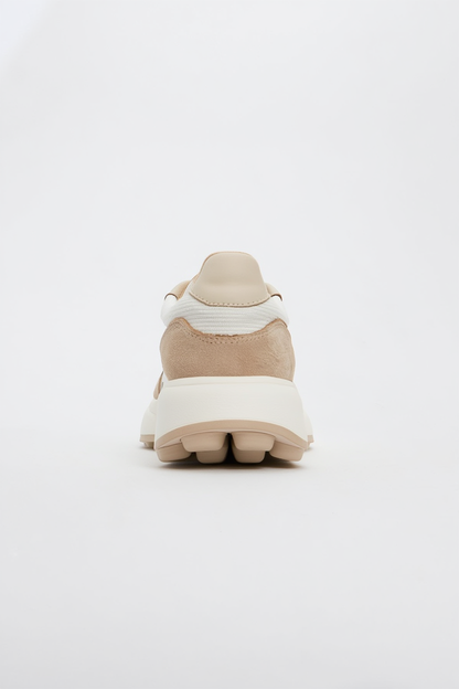 Nolton - Zapatillas Beige Blancas (Mujer)