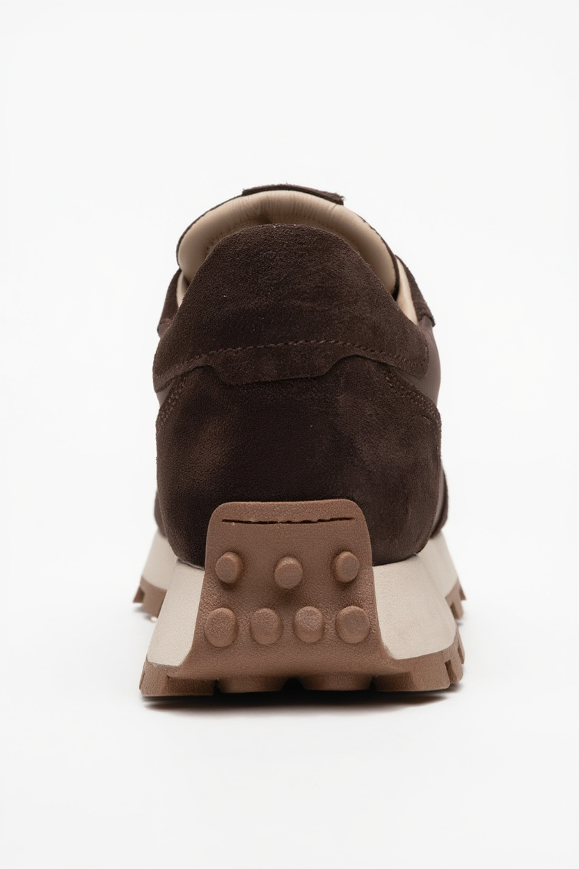 Amanda - Brown Leather Sneakers (Women)
