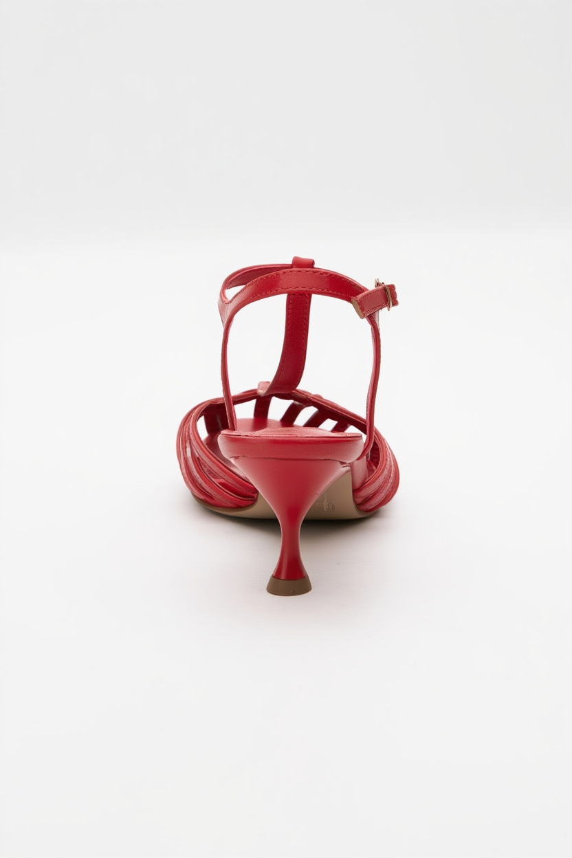 Felip - Sandalia roja de tiras (Mujer)