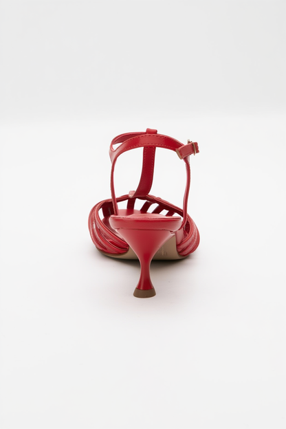 Felip - Sandalia roja de tiras (Mujer)
