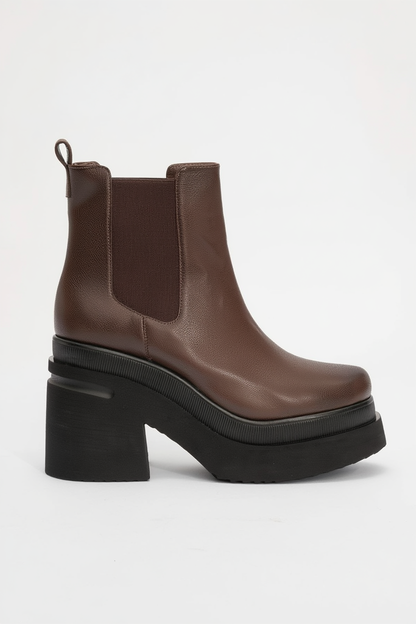 Amberes - Bota Chelsea Marrón (Mujer)
