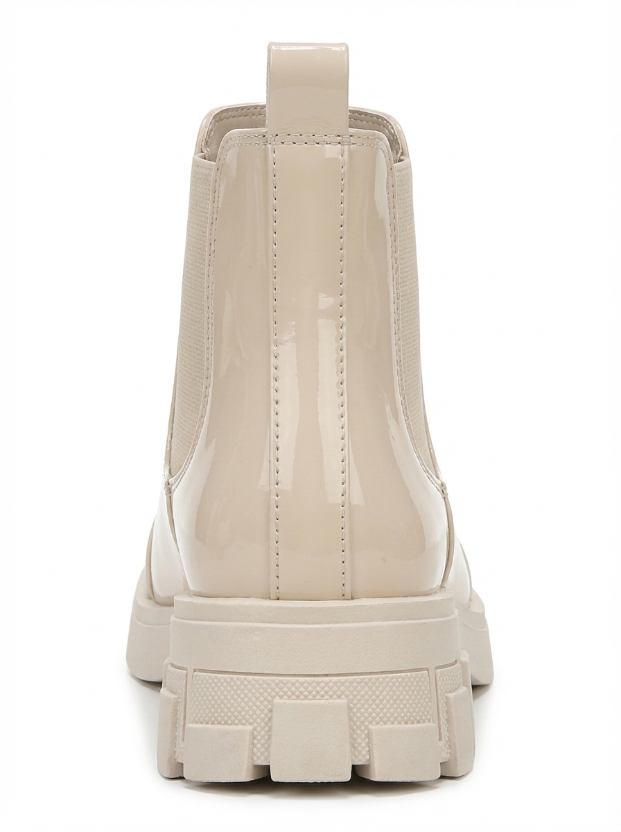 Cafuné - Botín de plataforma de charol color beige (mujer)