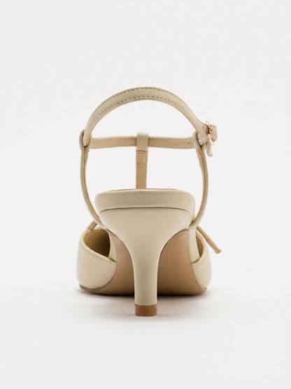 Frans - Beige Pointed Toe Pump (Women)