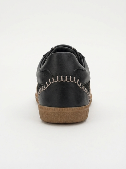 Perry - Zapatilla de piel genuina negra (Mujer)
