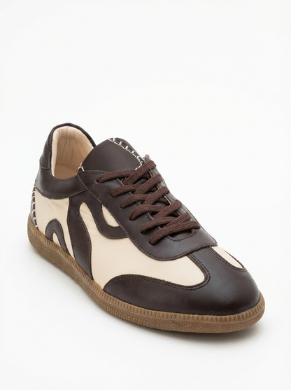 Perry - Zapatillas de cuero marrón (Mujer)