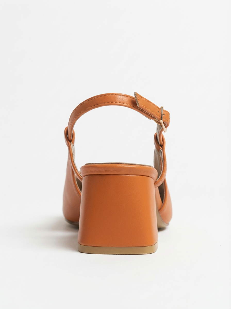 Karol - Zapatos de tacón de bloque naranjas (mujer)