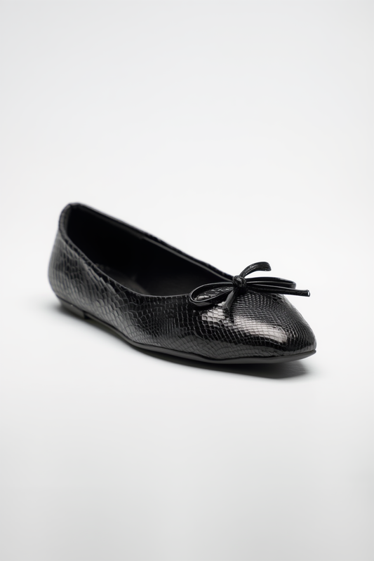 Amy - Black Ballerina Flats