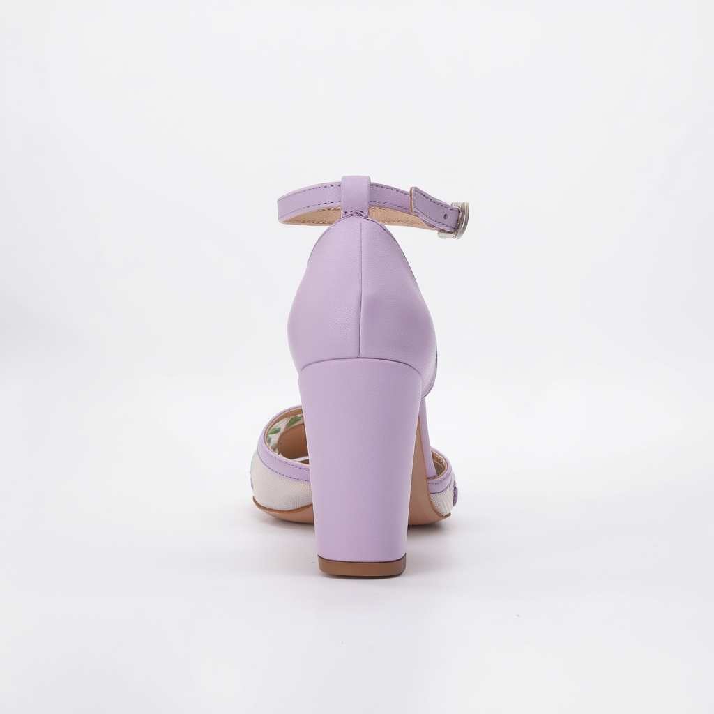 Lorraine - Zapatos de boda de encaje floral lavanda