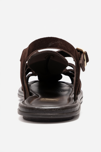 Alone - Brown Genuine Leather Gladiator Sandal (Women)
