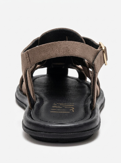 Alone - Taupe Genuine Leather Suede Sandal (Women)
