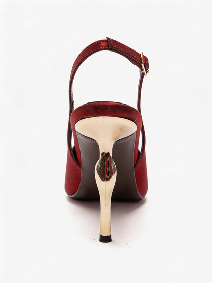 AMORE - Burgundy Slingback Stiletto Pump (Women)