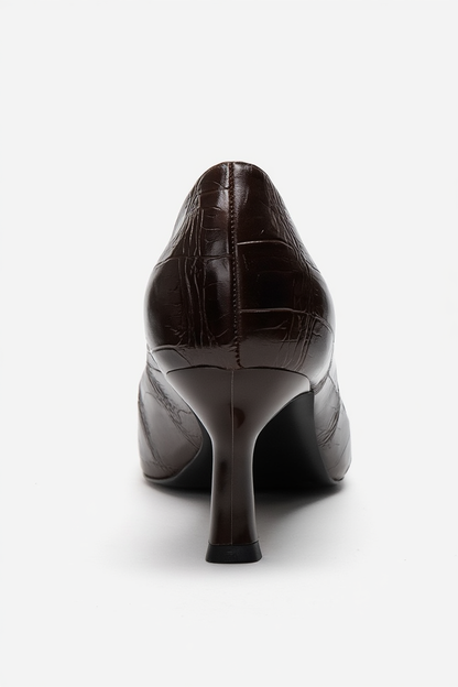 AREL - Zapatos de tacón de aguja marrones (mujer)