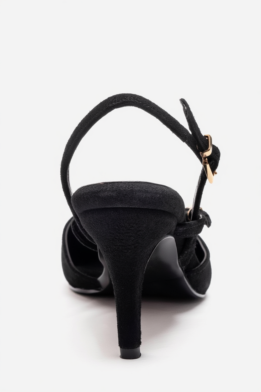 Armonia - Black Suede Band Detail Stiletto Pump (Women)