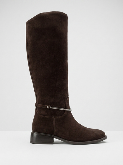 Ansel - Bota de montar de ante marrón (Mujer)