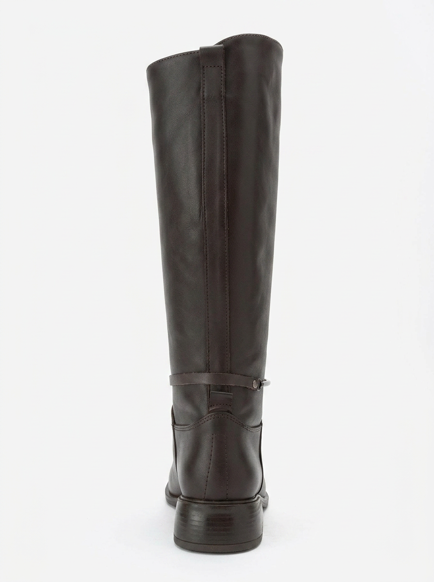 Ansel - Bota de montar de cuero marrón (Mujer)