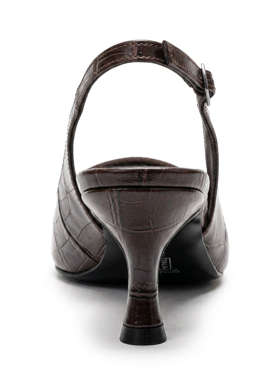 DUBLIN - Brown Printed Buckle Stiletto Pump (Women)