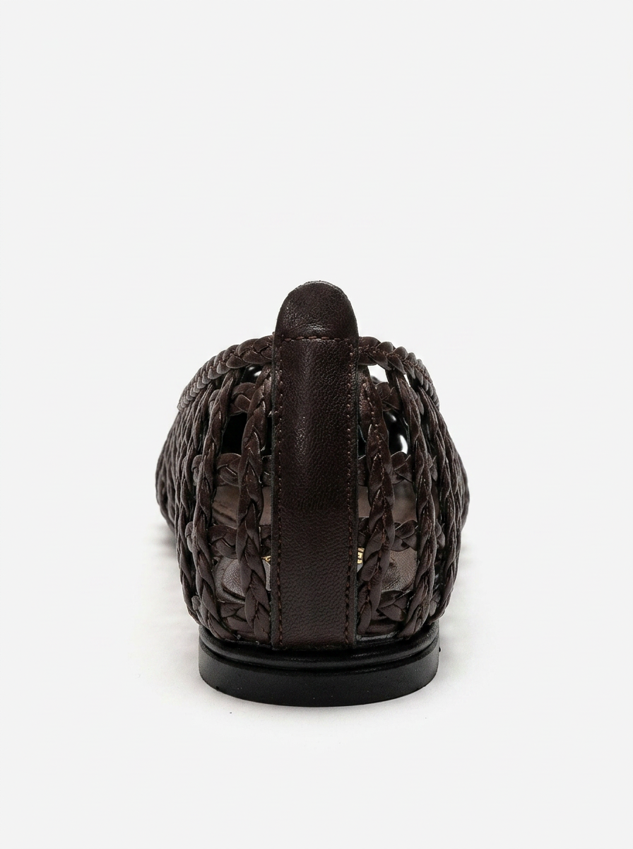ELVARIS - Cognac Woven Ballet Flat (Women)