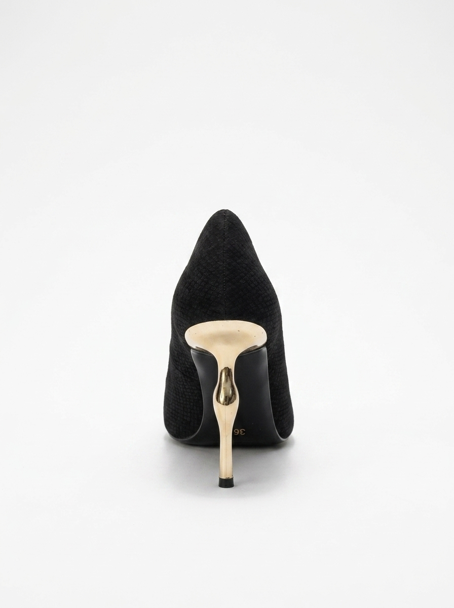 Hudson - Zapatilla de Tacón en Punta con Estampado Burdeos (Mujer)