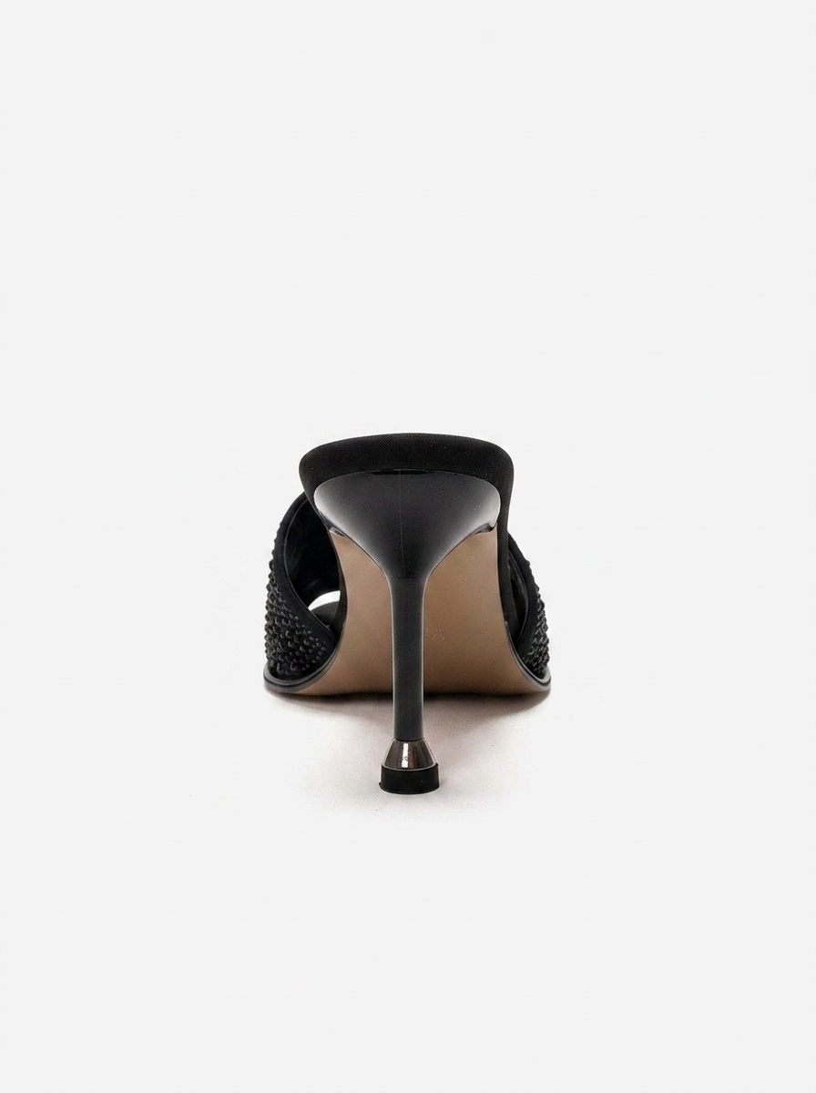 Karina - Black Stiletto Mule (Women)