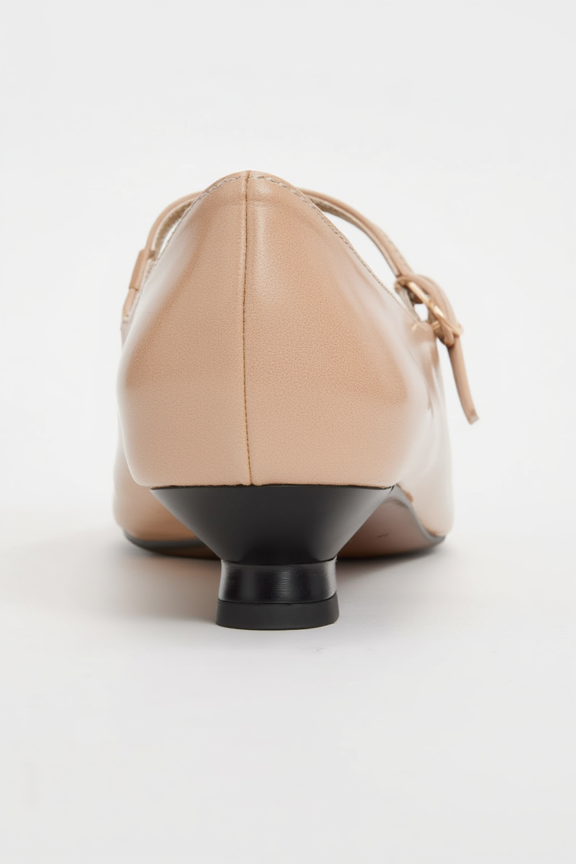 Ojen - Zapato de tacón bajo beige (Mujer)