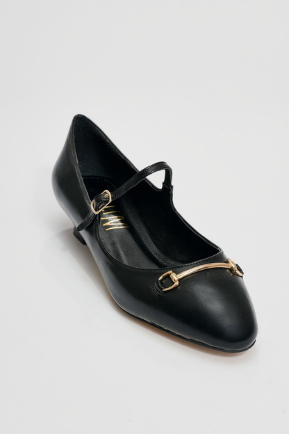 Ojen - Zapatos de tacón bajo negros (Mujer)