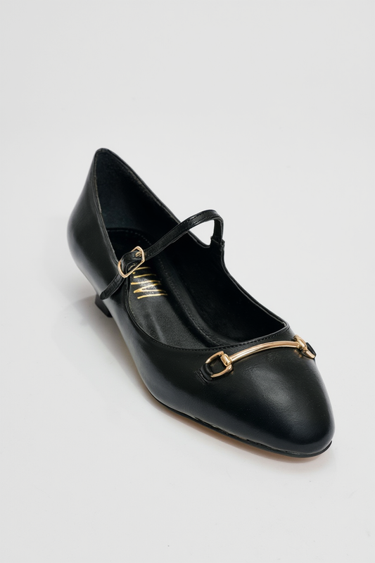 Ojen - Zapatos de tacón bajo negros (Mujer)