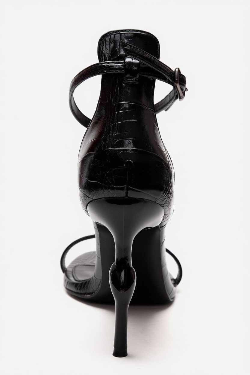 Yelena - Black Patent Thin Strap Stiletto Pump (Women)