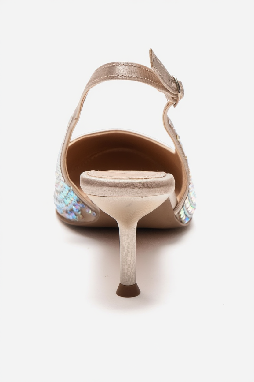 Yasmina - Nude Stone Embellished Stiletto Pump (Women)