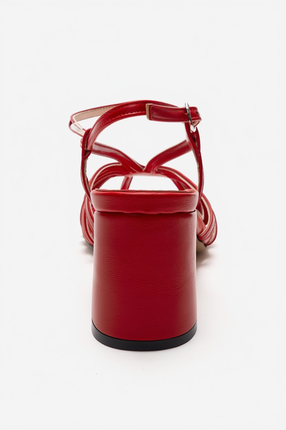 WILDA - Zapatos de tacón de bloque rojos (Mujer)