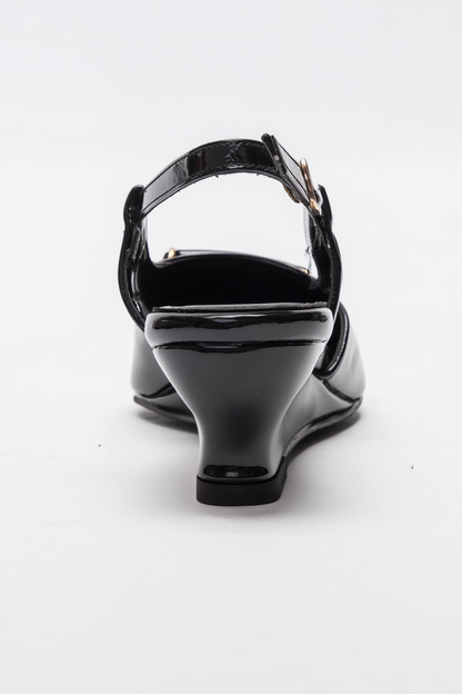 RHEA - Zapatos de tacón de bloque negros (Mujer)