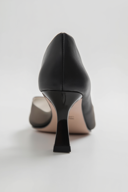 Zapatos de tacón en punta Vera Black (Mujer)