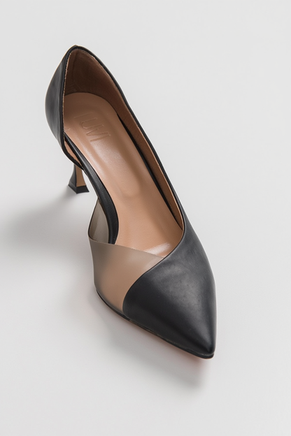 Zapatos de tacón en punta Vera Black (Mujer)