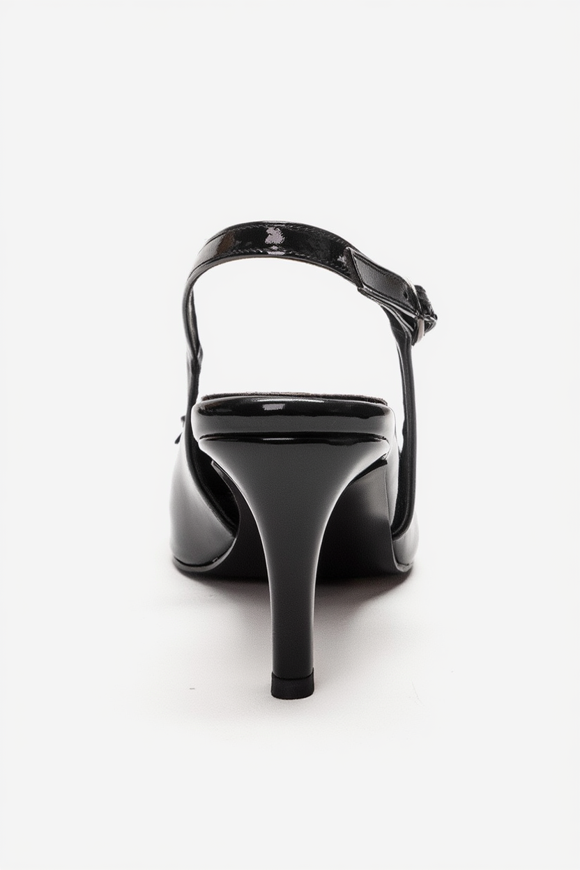 SOLLENNE - Black Stiletto Pump (Women)