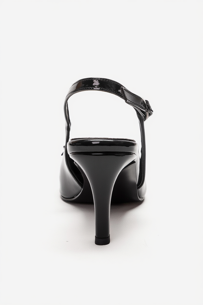 SOLLENNE - Black Stiletto Pump (Women)