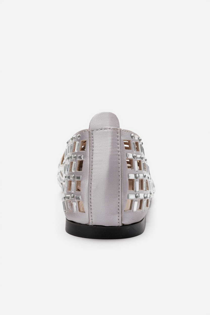 SILVA - Bailarina de cuero genuino con joyas (mujer)