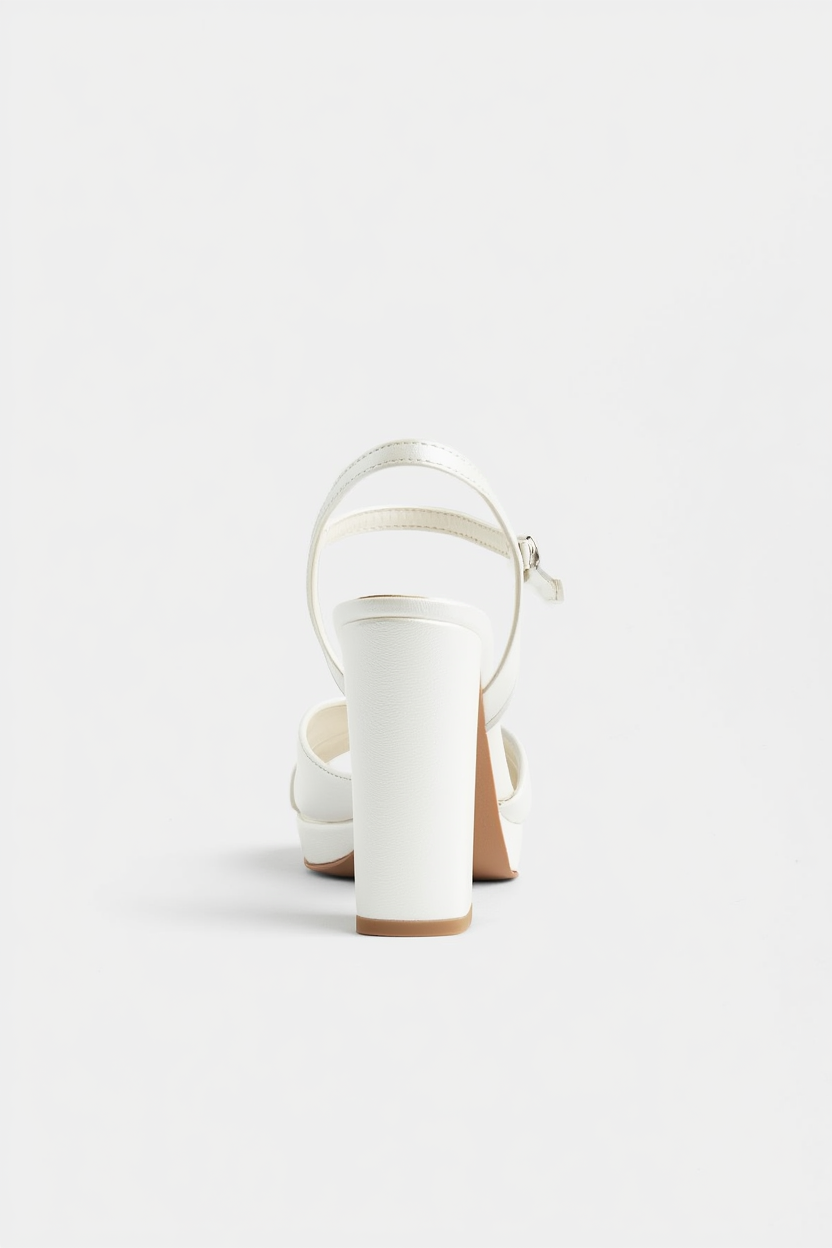 Sandalia de tacón alto Setto Slingback para novia
