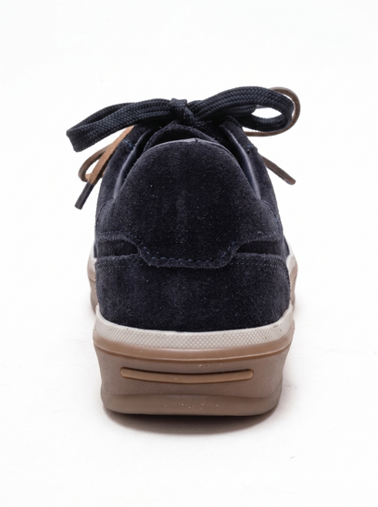 Melle - Navy Genuine Leather Sneaker (Women)