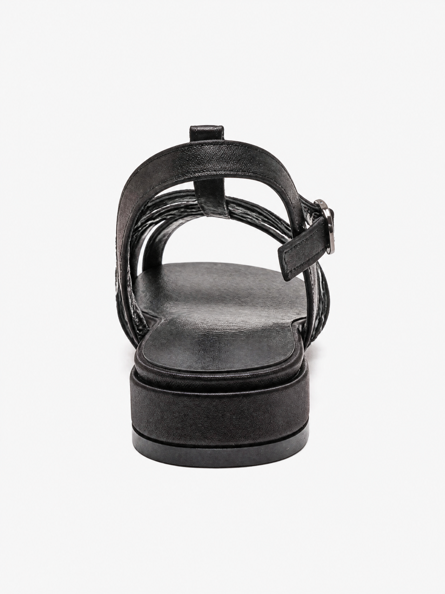 Lavina Black Satin - Back View AI 4K