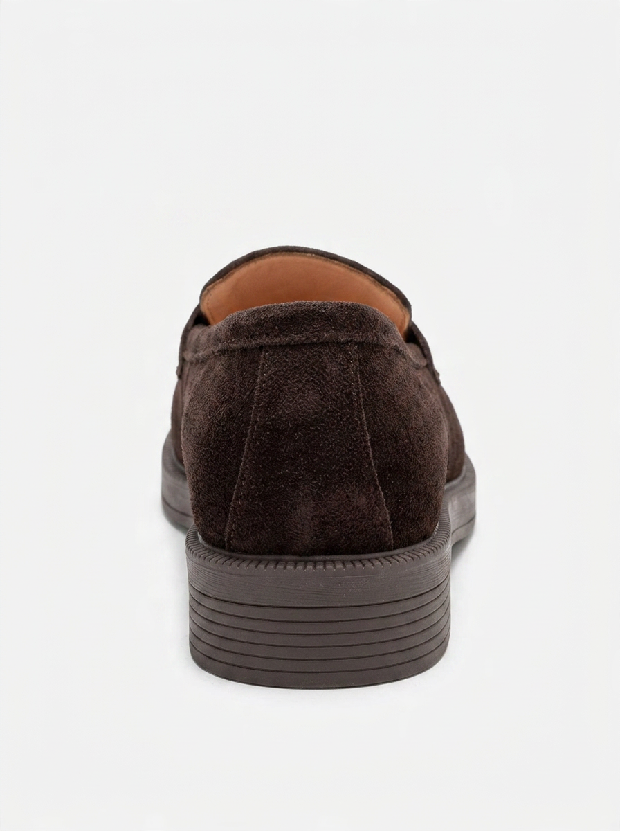 Bree - Mocasines de plataforma de cuero marrón (mujer)