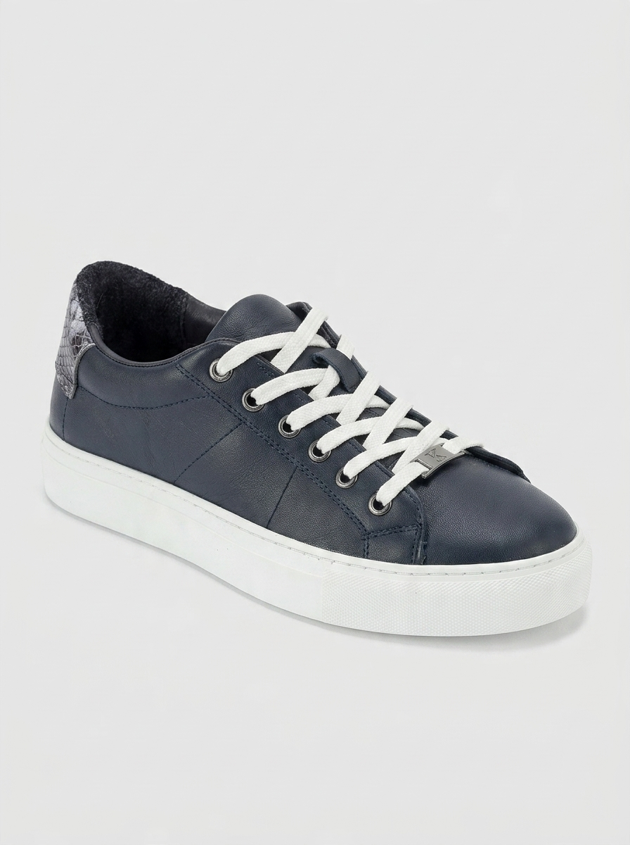 Ayverie - Zapatillas de cuero azul marino (mujer)