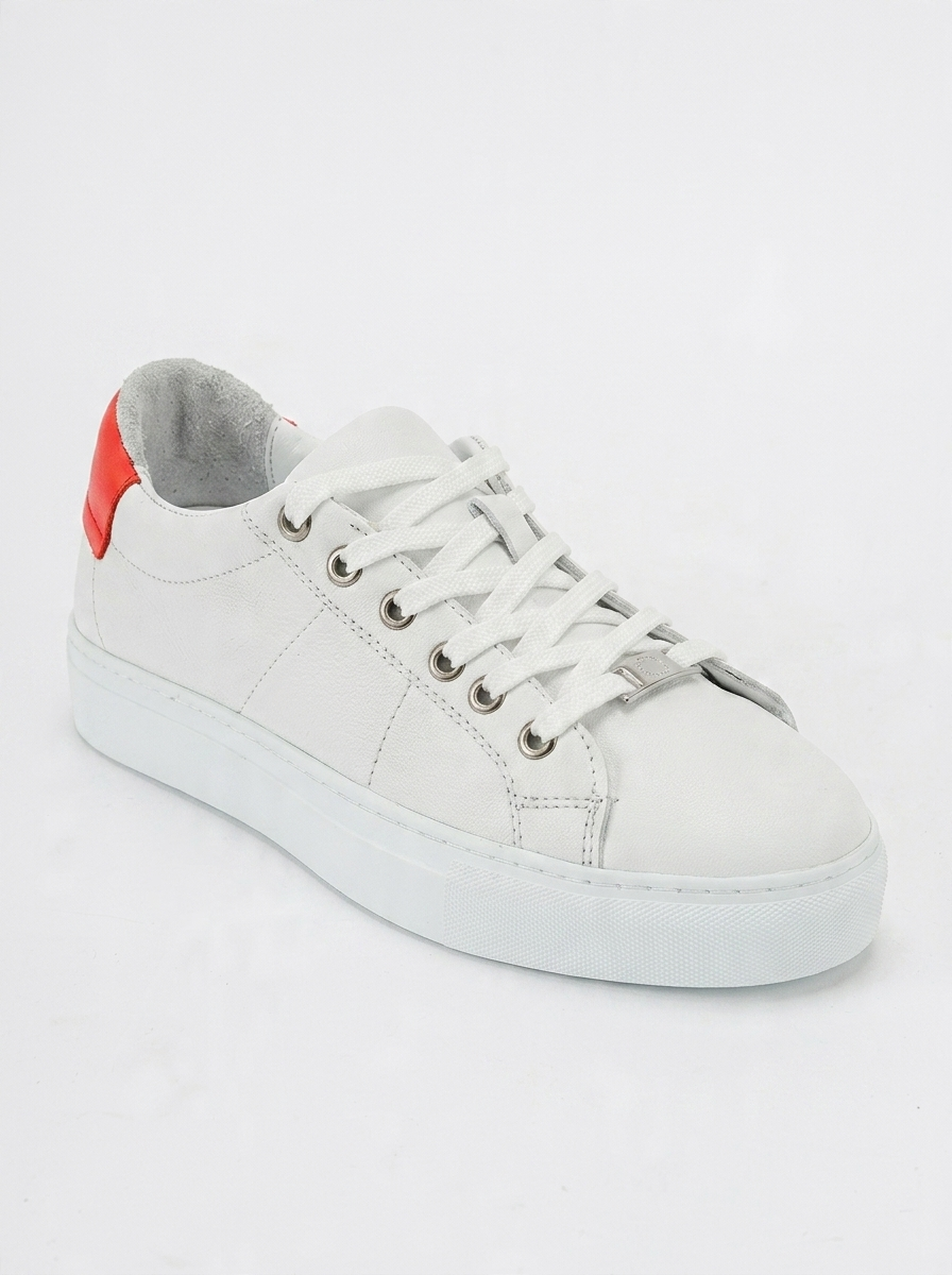 Ayverie - Zapatillas blancas de cuero (Mujer)