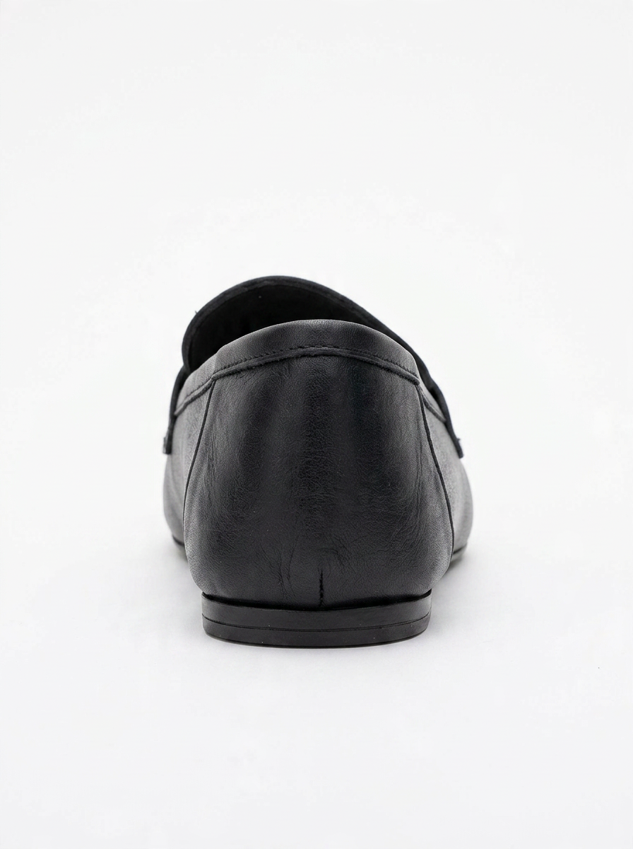 Morne - Mocasines de cuero negro (Mujer)