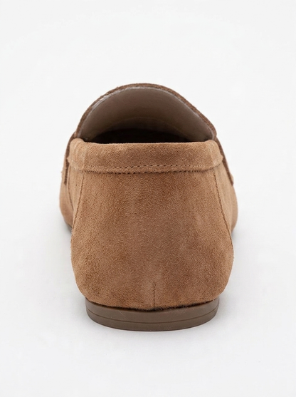 Morne - Zapatos mocasines de ante color mostaza (Mujer)