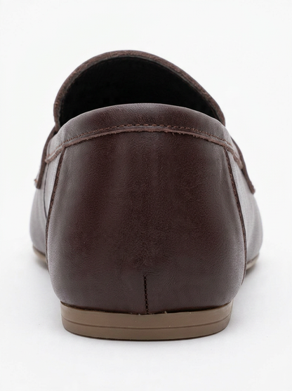 Morne - Mocasines de cuero marrón oscuro (mujer)