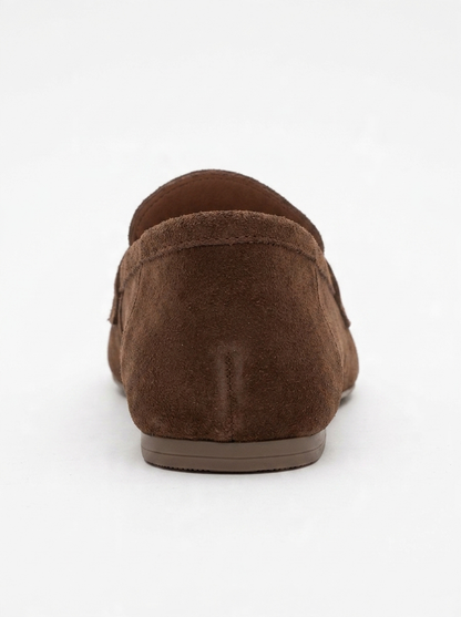 Morne - Mocasines de piel de ante marrón (Mujer)